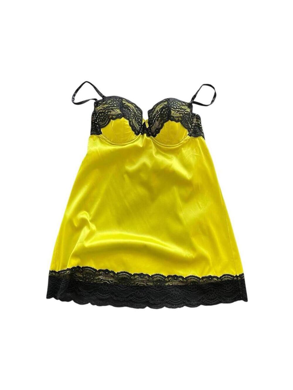 Vintage La Senza Women's Green and Black Corset Y2K Size US M